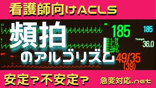 【看護師向け】頻拍のアルゴリズムについてACLSアルゴリズム [upl. by Ardnusal]