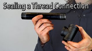 When to Use Pipe dope Teflon Tape Neither or Both for Threaded Connection [upl. by Steddman]