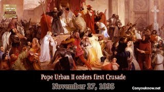 Pope Urban II orders first Crusade [upl. by Adiasteb552]