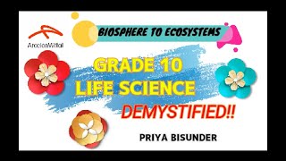 Grade 10Biosphere to Ecosystems [upl. by Gil]