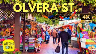 Olvera Street Los Angeles  Downtown Los Angeles  4K Ultra HD Walking Tour [upl. by Pruter37]