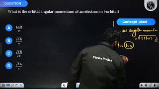 What is the orbital angular momentum of an electron in forbital [upl. by Ardrey]