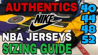 NIKE AUTHENTICS NBA JERSEY SIZING GUIDE 2021 [upl. by Karissa921]