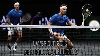 Laver Cup 2017 Best PointsHighlights HD [upl. by Aicenav867]