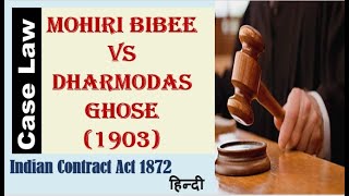 Mohori Bibee vs Dharmodas Ghose 1903  Minors Agreement  Indian Contract Act 1872  AQ Legal Hub [upl. by Davenport]