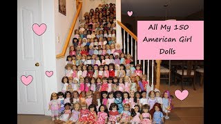 All My 150 American Girl Dolls [upl. by Agemo]