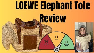 Reviewing the Loewe Elephant Basket Tote Bag🥰🐘 [upl. by Lachish]