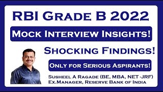 RBI Grade B 2022 Mock Interview Insights [upl. by Adnerol]