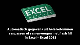 40 Automatisch Gegevens Uit Hele Kolommen Aanpassen of Samenvoegen in Excel – Excel 2013 [upl. by Etyak475]