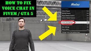 How to fix voice chat in FiveM  GTA 5 [upl. by Aerdnahs]