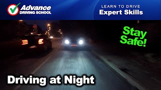 Driving at Night  Learn to drive Expert skills [upl. by Madella]