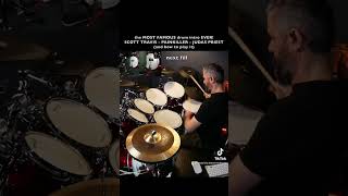 Learn PAINKILLER drum intro on DRUMS Judas Priest  SCOTT TRAVIS  the most famous drum intro ever [upl. by Glimp]