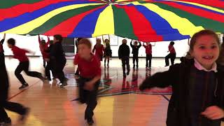 1st Grade GPD 2018 Parachute Routine [upl. by Dehlia]