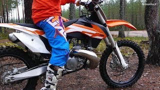 KTM 250 SX 2Stroke  First Test Ride [upl. by Nerrag979]