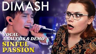 Vocal Coach Reacts to DIMASH  Sinful Passion Sochi Technique Analyses amp Demonstration [upl. by Rohclem609]