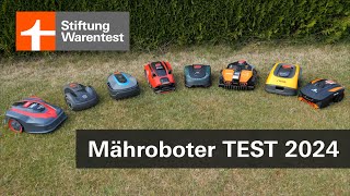 Test Mähroboter 2024 Den richtigen Rasenroboter finden  Kaufberatung Stiftung Warentest [upl. by Hgielrahc446]