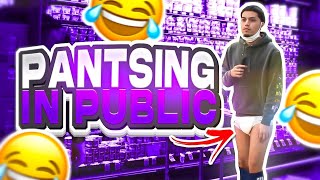 PANTSING IN PUBLIC PRANK EXTREMELY FUNNY [upl. by Intirb]