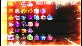 NEW Blox Fruits Tier list Update 21 [upl. by Cira]