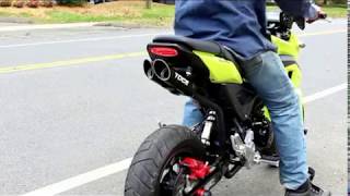 Honda Grom Toce Performance Full Exhaust System vs Stock Exhaust System [upl. by Cul]