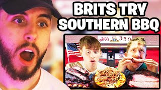 Brits try Southern BBQ for the first time Reaction [upl. by Akela860]