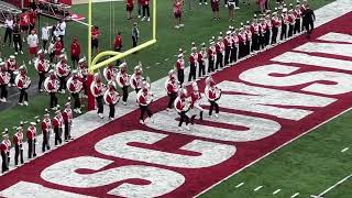 University of Wisconsin Marching Band 91623 Pregame [upl. by Arorua48]