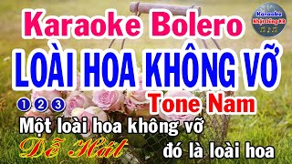 Loài Hoa Không Vỡ Karaoke Tone Nam  Nhạc Sống  Nhật Dũng KB [upl. by Humfrid934]