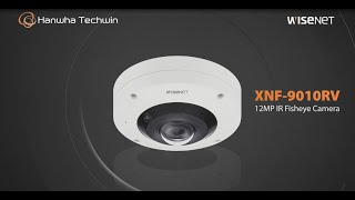 Hanwha Techwin 12MP 4K fisheye camera Demo  XNF9010RV [upl. by Ylenats]