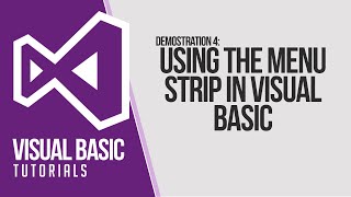 VB Tutorials Using Menu Strip in Visual Basic [upl. by Suiramaj]