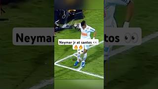 Neymar Jr at Santos 👀🔥neymar santos football skills brazil futbol [upl. by Lilak339]