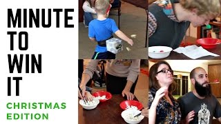 Minute To Win It Christmas Edition  DIY Dollar Tree Christmas Games [upl. by Leoni502]