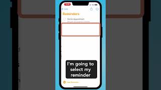 Start Using the Reminders App on your iPhone in less than 60 seconds [upl. by Giustino]