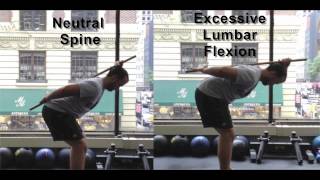 Basic Hip Hinge Exercise with Dowel [upl. by Aleta]