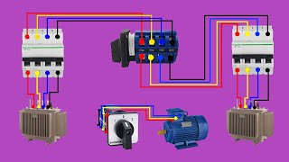 rotary cam changeover switch wiring connection [upl. by Lawley747]