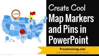 Map Pins and Markers for PowerPoint  3 DIFFERENT OPTIONS [upl. by Lalaj]