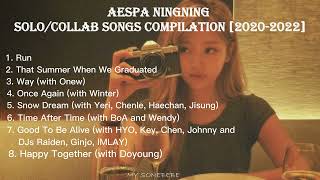 PLAYLIST aespa Ningning Solo Songs Compilation 2022 [upl. by Nairdad865]