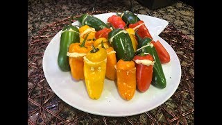 Cheese Stuffed Mini Sweet Peppers [upl. by Palila]