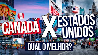 QUAL PAÍS É MELHOR CANADÁ OU ESTADOS UNIDOS  DECIDA SEU DESTINO INTERCÂMBIO [upl. by Nivad]