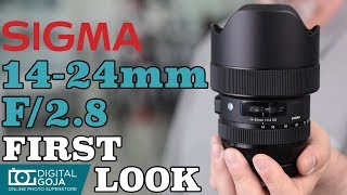 Sigma 1424mm f28 DG HSM Art Lens  Sigma Ultra Wide Angle Zoom Lens  First Look [upl. by Clerk66]