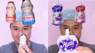 kompilasi yakult amp natta coco jelly😉👌mukbang asmr jaemaxofficial [upl. by Elwina]