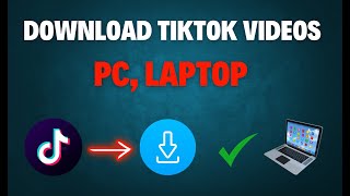 How to Download TikTok Videos on PC Laptop amp Chromebook [upl. by Skyla70]