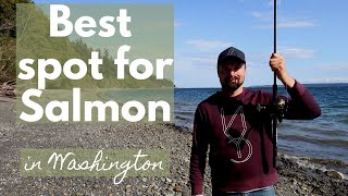 Salmon Fishing in Washington  Best Spot So Far [upl. by Rundgren]