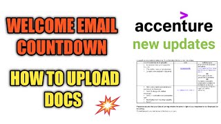 Welcome Accenture Documents update Important Onboarding process [upl. by Noyahs]