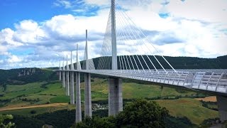 Viaducto  Puente de Millau Francia Aveyron  Occitania   Millau viaduct France [upl. by Euqinay]