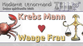 Krebs Mann amp Waage Frau Liebe und Partnerschaft [upl. by Nyrat]