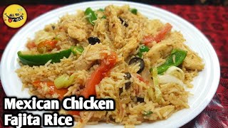 Mexican Chicken Fajita Rice recipe by All TO EAT 😋 [upl. by Golda]