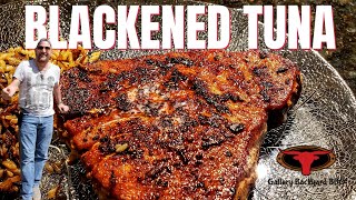 Blackened Tuna Steak  Blackstone Griddle  How to Step by Step [upl. by Boigie]