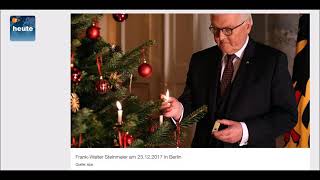 Ein Lied zur quotWeihnachtsansprache 2017 unseres Bundespräsidenten FrankWalter Steinmeierquot [upl. by Nnaassilem]