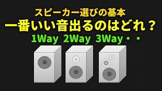 スピーカーの2way 3wayの音質の違いとベストな構成を詳しく解説する [upl. by Ahseeyt430]