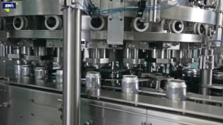 STM Filling Machine FS for aluminium or PET cans filler seamer CAN Series [upl. by Nisa]