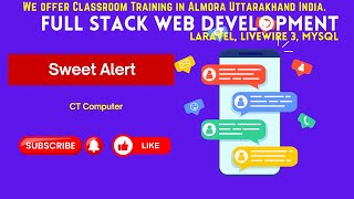 Sweet alert notification in laravel livewire  ecommerce website development in laravel [upl. by Attelrahs]